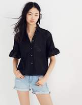 Thumbnail for your product : Madewell Eyelet Bell-Sleeve Shirt
