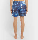 Thumbnail for your product : Orlebar Brown Bulldog Mid-Length Printed Swim Shorts