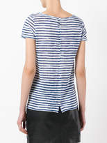 Thumbnail for your product : Majestic Filatures semi-sheer striped T-shirt