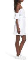 Thumbnail for your product : Mimichica Women's Mimi Chica Seersucker Off The Shoulder Dress