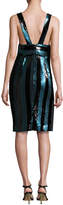 Thumbnail for your product : Milly Veronica Sleeveless Striped Sequin Cocktail Dress, Blue/Black
