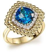 Thumbnail for your product : Bloomingdale's London Blue Topaz and Diamond Beaded Ring in 14K Yellow Gold - 100% Exclusive