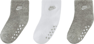 Nike Core Futura Ankle Socks (3-Pack) Baby (12-24M) Socks in Multicolor