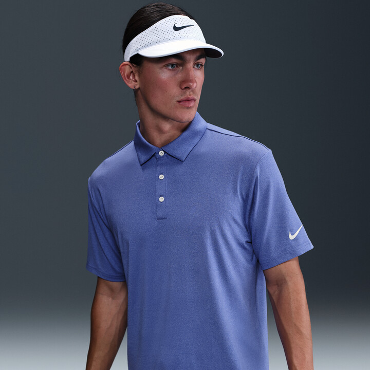Nike Men's Tour Dri-FIT Heathered Golf Polo in Blue | FZ7489-490