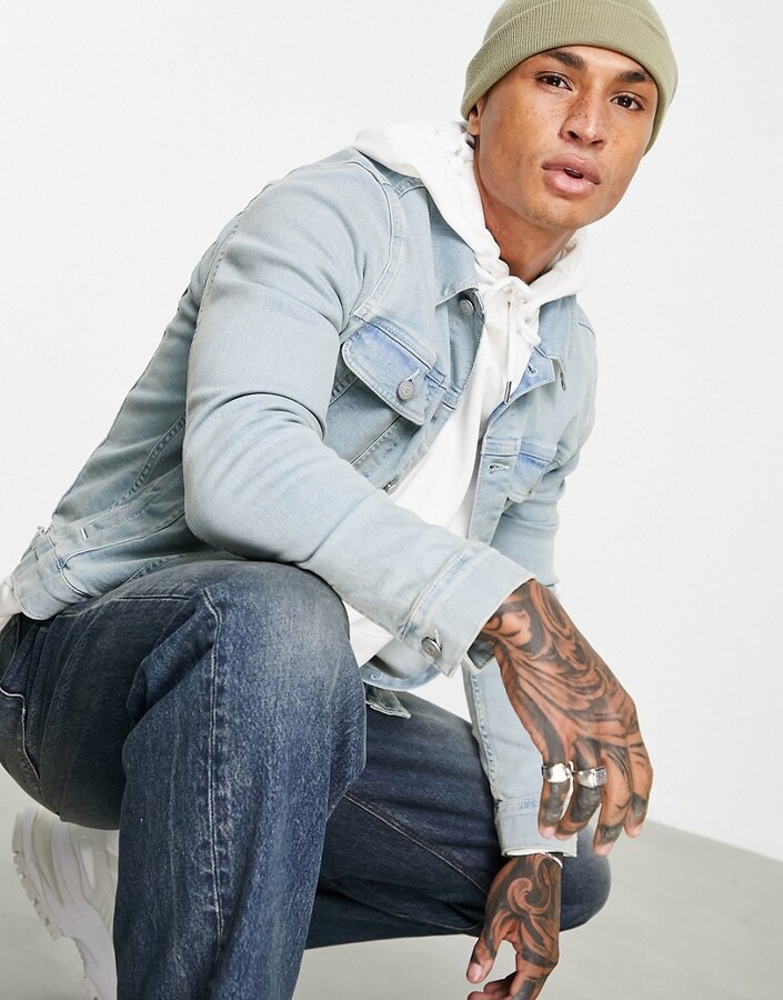 asos long denim jacket