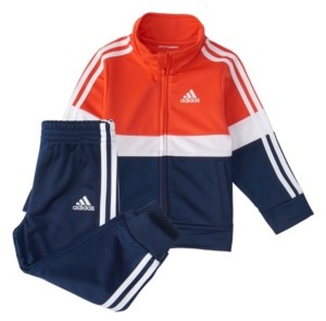 boys red adidas joggers