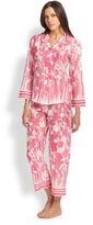 Thumbnail for your product : Oscar de la Renta Sleepwear Floral-Print Cotton Pajama Set