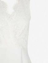 Thumbnail for your product : Claudie Pierlot Romeo lace crepe mini dress