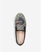 Thumbnail for your product : Gucci Dublin wolf-print canvas skate shoes
