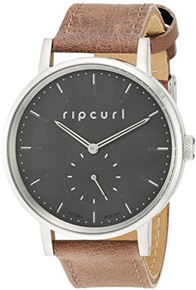 Rip Curl Women's 'Circa' Quartz Stainless Steel and Leather Sport Watch, Color:Brown (Model: A2876G-BLK)