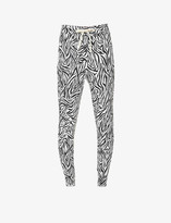 Thumbnail for your product : Stripe & Stare Safari tapered mid-rise stretch-jersey jogging bottoms