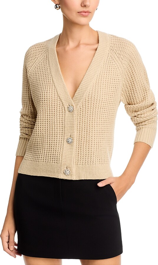 Single Thread Metallic Knit Cardigan