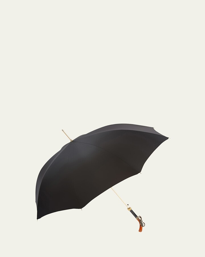Pasotti Since 1956 Men's Scorpion Umbrella with Swarovski Crystals