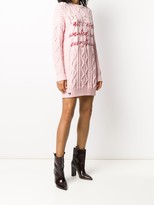 Thumbnail for your product : Philipp Plein Cable-Knit Mini Dress