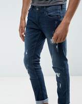 Thumbnail for your product : Blend of America Blend Cirrus Skinny Fit Jean Ripped Dark Wash