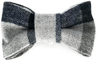 Il Gufo check bow tie