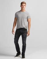 Thumbnail for your product : Express Slim Black Destroyed Stretch Jeans