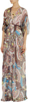Thumbnail for your product : Issa Printed silk-chiffon and Lurex gown