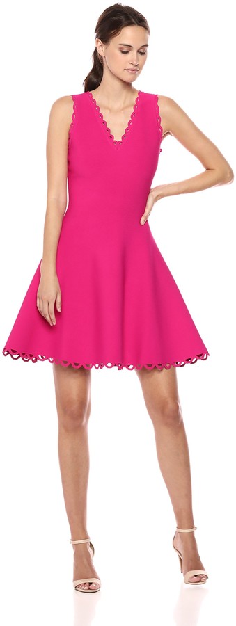 milly minis eyelet flare dress
