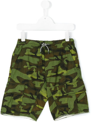 Diesel Kids camouflage print shorts