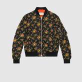 Thumbnail for your product : Gucci Floral bouquets nylon jacket