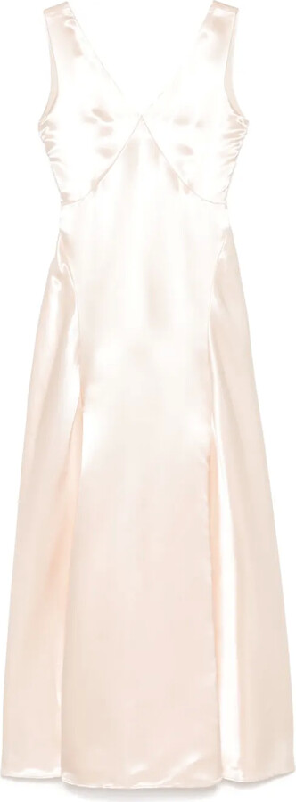 Philosophy di Lorenzo Serafini Satin-Finish Maxi Skirt