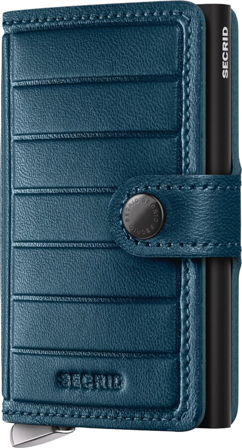 Secrid Leather Embossed Lines Miniwallet