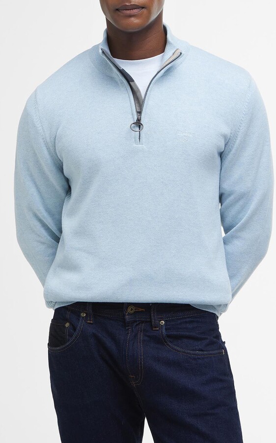 Cotton Half Zip Sweater
