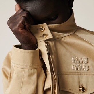 Miu Miu Chino blouson jacket - ShopStyle