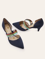 Navy Kitten Heel Shoes | Shop the world's largest collection of fashion