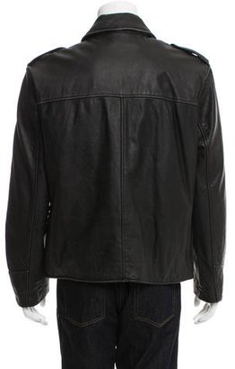 Alexander Wang T by Leather Zip Jacket