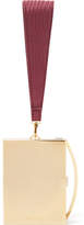 Thumbnail for your product : Eddie Borgo Lou Gold-tone And Leather Clutch