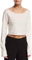 Thumbnail for your product : A.L.C. Leandra Raw-Edge Cropped Sweater