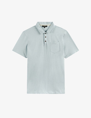 Ted Baker Distanc short-sleeved linen polo shirt