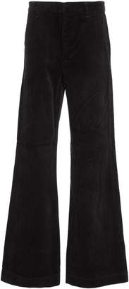 Gold Sign Flat Front Corduroy Trouser