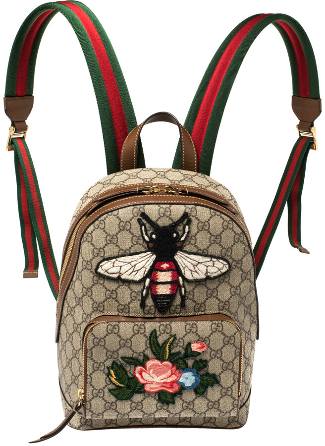 gucci bee supreme backpack