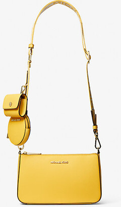 Michael Kors Yellow Leather Colette ZipTop Satchel Bag  eBay