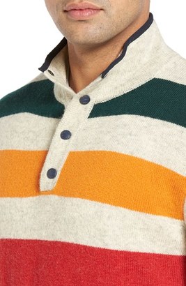 Woolrich Men's Half Snap Blanket Sweater