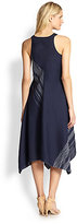 Thumbnail for your product : Eileen Fisher Linen Embroidered Asymmetrical Dress
