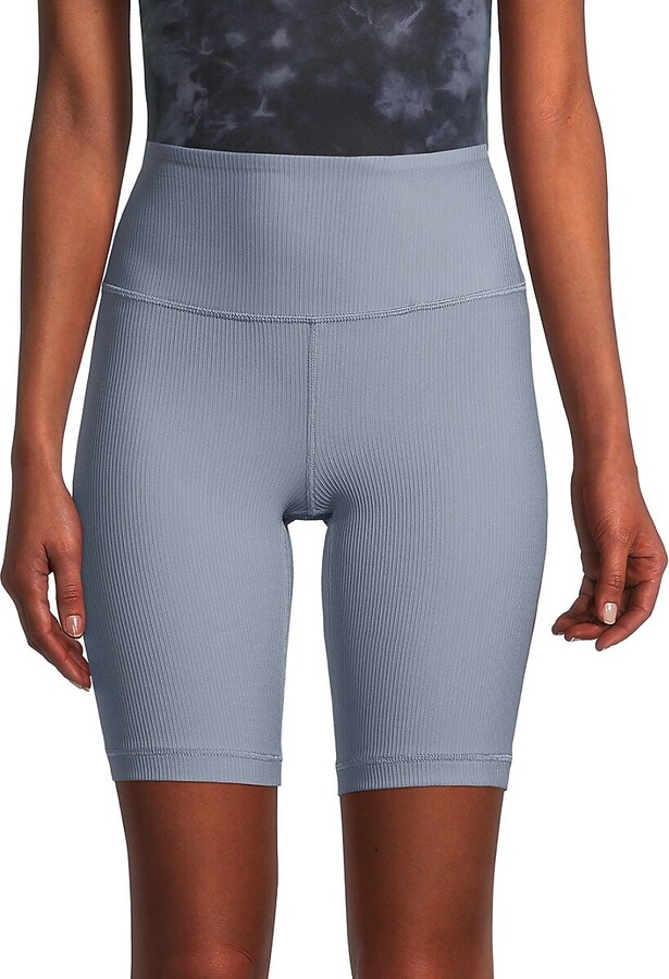 90 Degree By Reflex HighRise Ribbed Bike Shorts ShopStyle