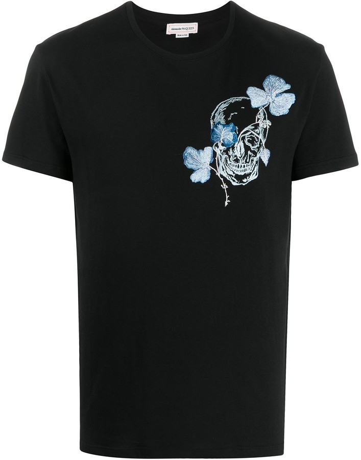 Alexander McQueen floral skull T-shirt 