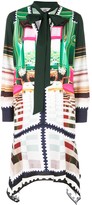 Thumbnail for your product : Mary Katrantzou Printed Pussybow Dress