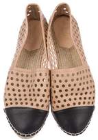Thumbnail for your product : Loeffler Randall Perforated Leather Espadrilles