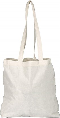 D&H Pack of 1/3/5/10/25/50/100 Plain Natural Cotton Shopping Tote Bags Eco Friendly Shoppers