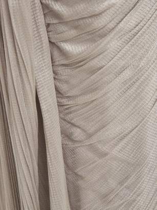 Maria Lucia Hohan Malou Pleated Silk Gown - Womens - Silver