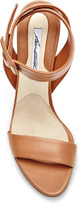 Thumbnail for your product : Brian Atwood Arizona Ankle-Wrap Leather Sandals