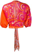 Thumbnail for your product : Emilio Pucci Abstract Print Tie Blouse