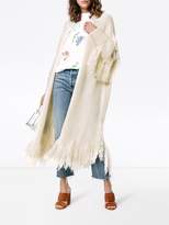 Thumbnail for your product : Chloé Maxi Wool Fringe Cardigan