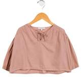 Thumbnail for your product : Caramel Baby & Child Girls' Ruched Cutout Blouse pink Girls' Ruched Cutout Blouse