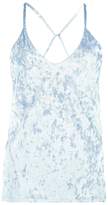 Thumbnail for your product : boohoo Olivia Velvet Strappy Back Cami